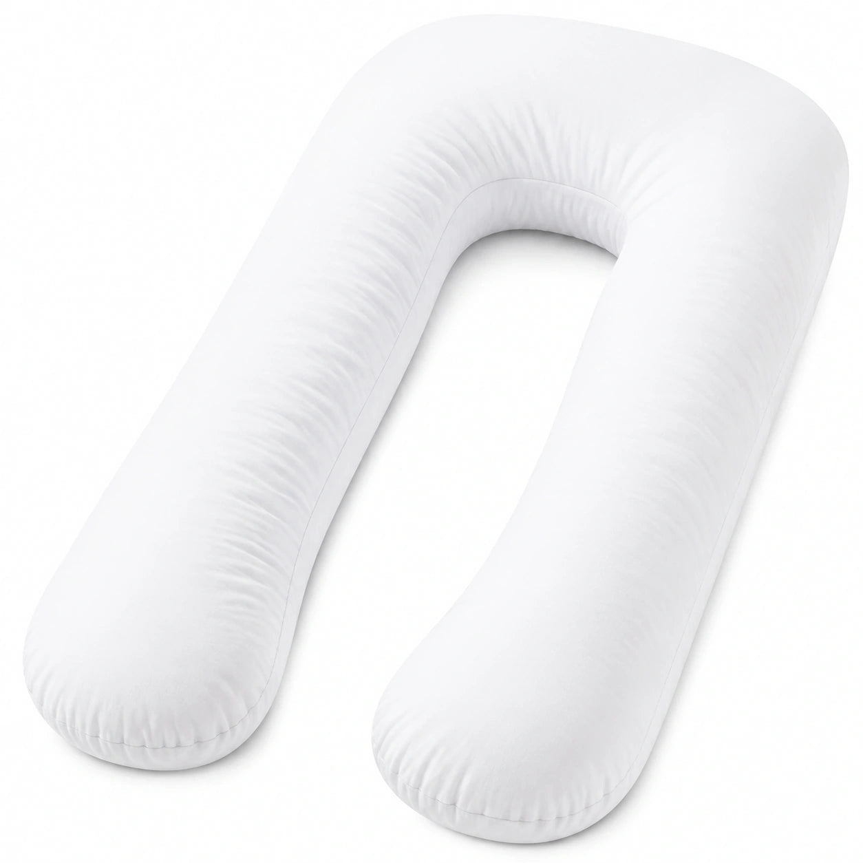 Coussin de grossesse en U 140 cm blanc en polyester soutien intégral