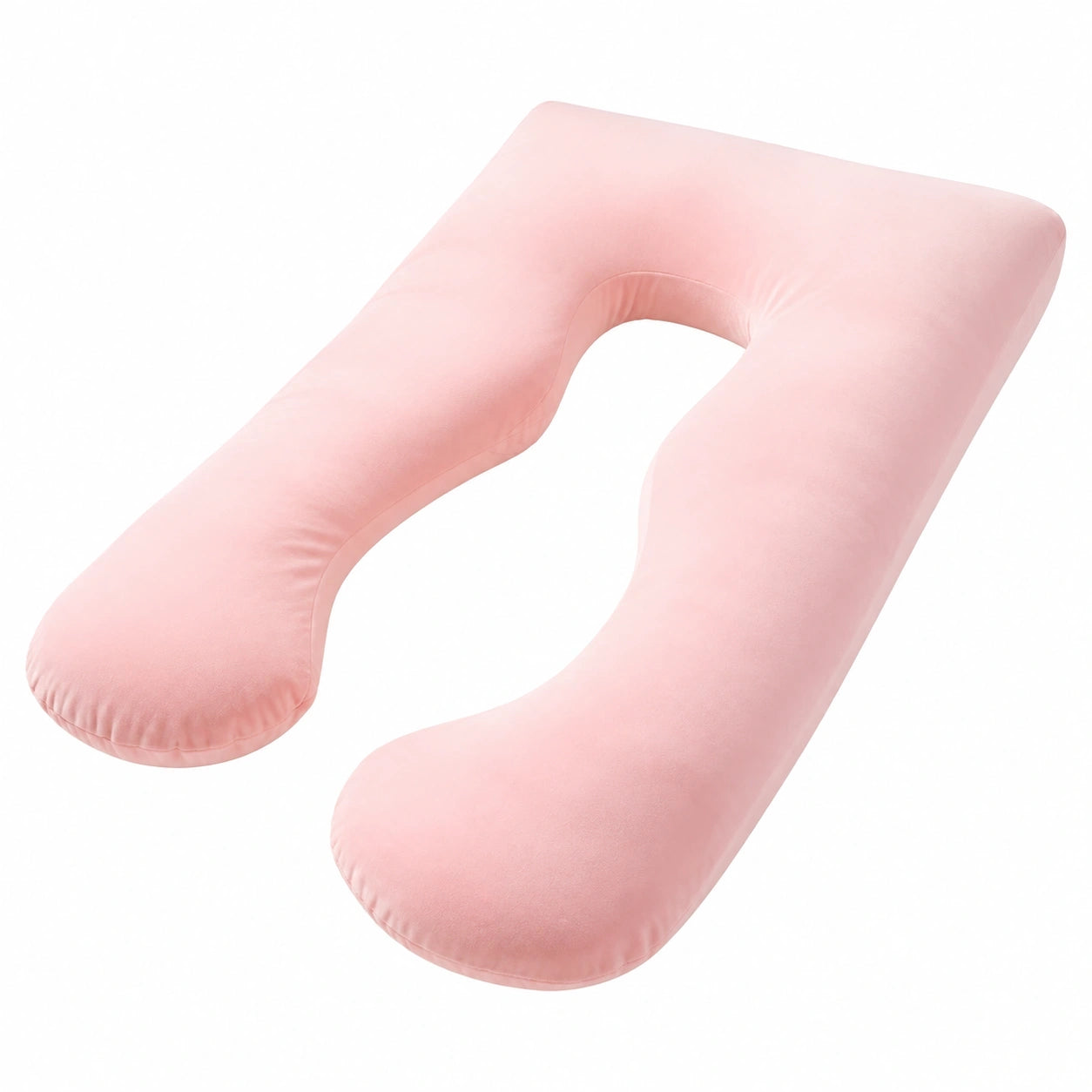 Coussin de grossesse en U 140 cm polyester rose soutien corporel