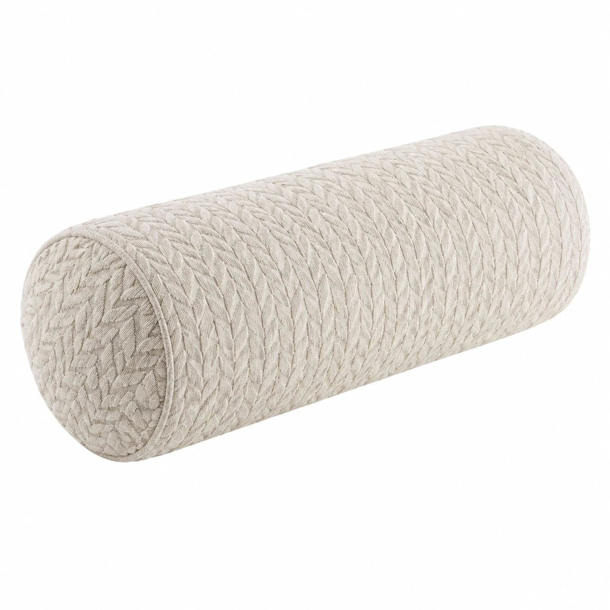 Coussin traversin 15 x 40 cm textile beige soutien décoratif